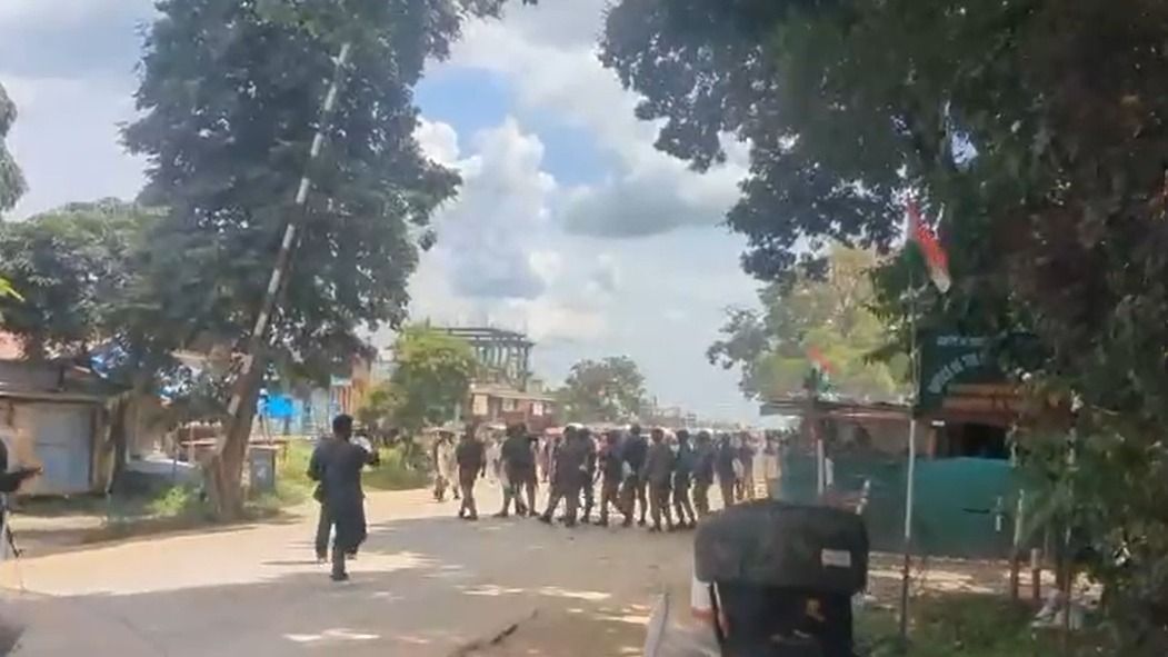 Protest seeking justice for six Naga civilians turns violent in Manipur's Imphal, several injured