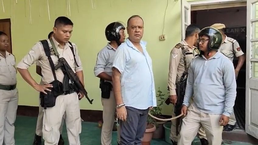 Assam's Dibrugarh Police arrest alleged conman Imtiaz Ali after breaking open door