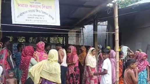 No proper Anganwadi centre, helper runs it from home garage in Assam's Nagaon