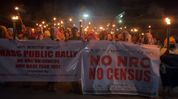 Manipur women stage torch rally against NRC updation delay ahead of census Manipur women stage torch rally against NRC updation delay ahead of census