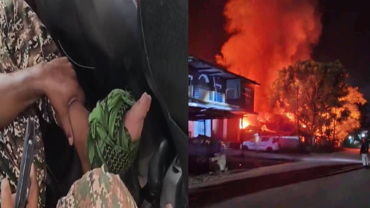 Fresh violence in Manipur's Senapati leaves CRPF personnel injured, houses set ablaze