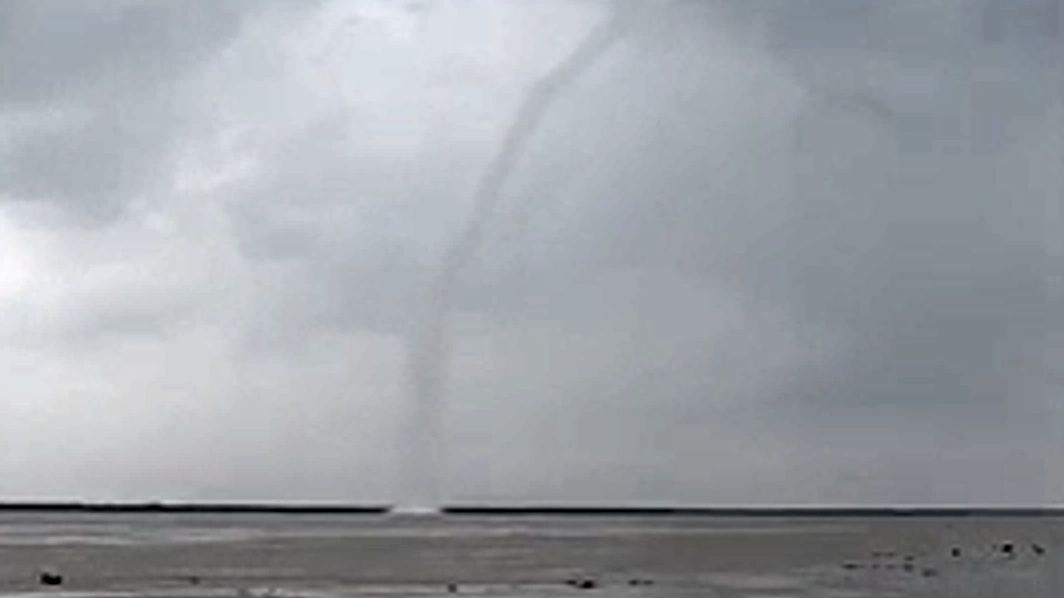Rare rotating water column spotted over Brahmaputra in Assam’s Barpeta