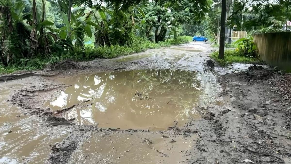 Heavy vehicles use rural roads to avoid toll, two roads damaged in Assam's Kaliabor