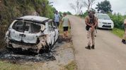 Police personnel’s vehicle gutted near Assam-Meghalaya border in suspected arson Police personnel’s vehicle gutted near Assam-Meghalaya border in suspected arson