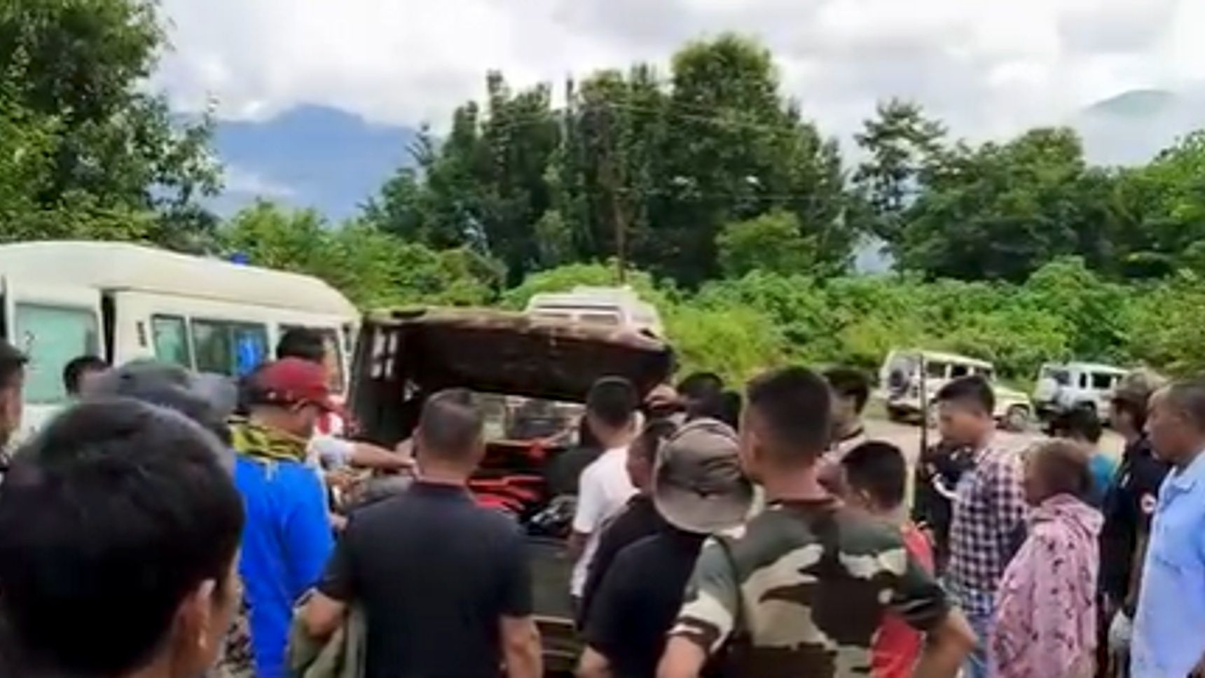 Mortal remains of four slain Naga civilians reach Senapati as district observes shutdown