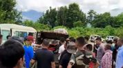 Mortal remains of four slain Naga civilians reach Senapati as district observes shutdown Mortal remains of four slain Naga civilians reach Senapati as district observes shutdown