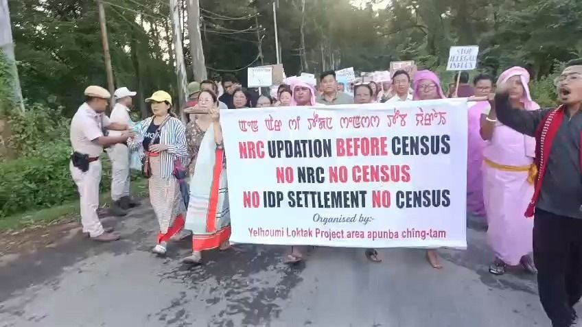 Manipur: Protest rally seeks NRC updation with 1951 base year before census