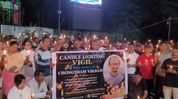 Candlelight vigil held at Kangla for slain Manipuri guitarist Chongtham Vikram Candlelight vigil held at Kangla for slain Manipuri guitarist Chongtham Vikram