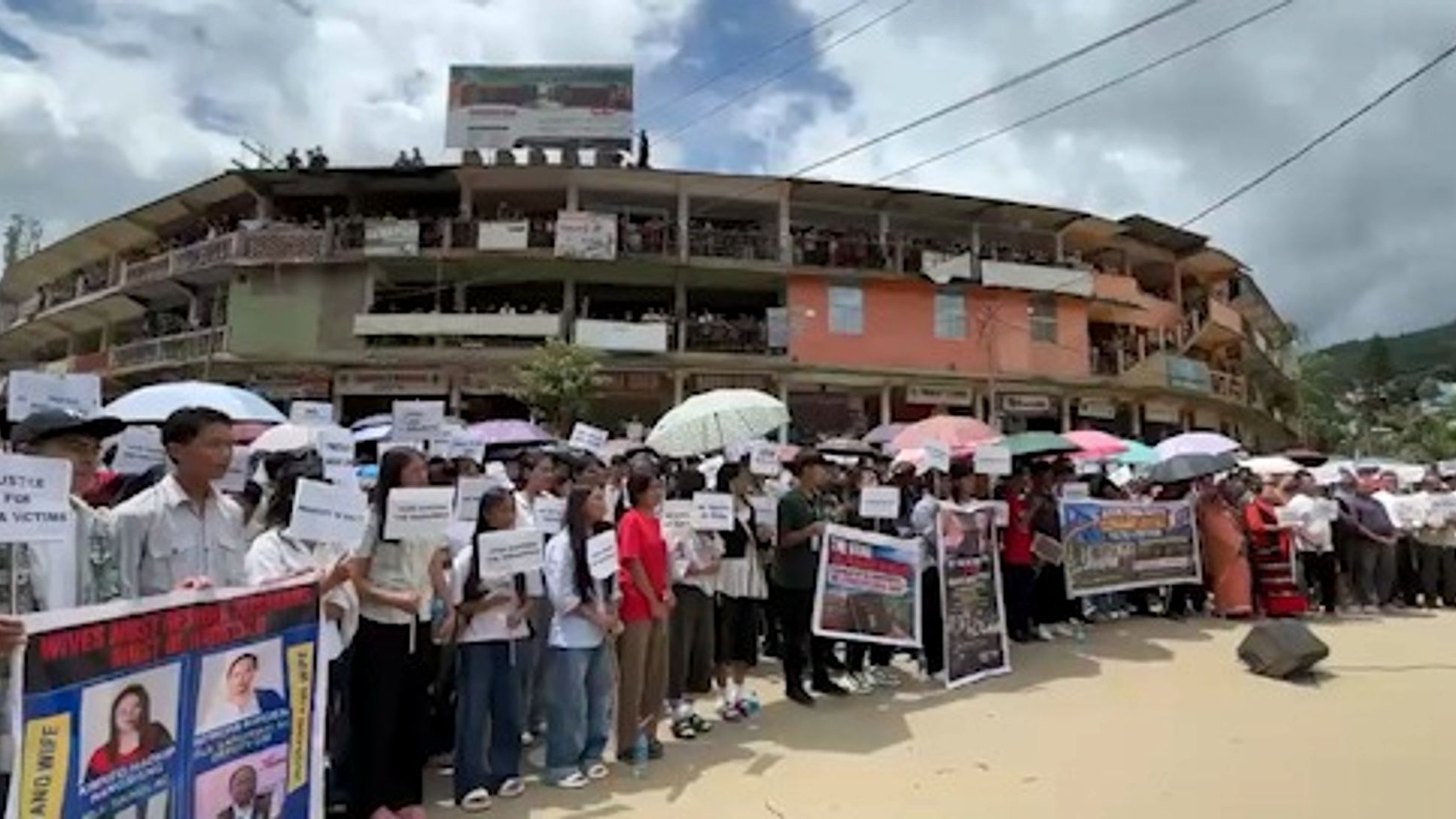 Manipur: Naga youths stage sit-in in Senapati, demand time-bound justice for slain civilians