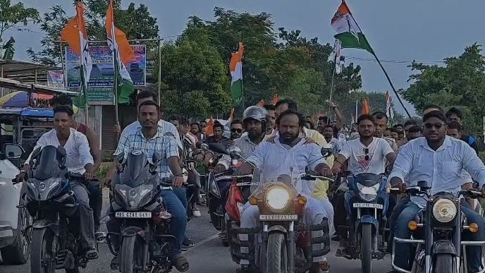Nagaon bypoll: Sibamoni Bora makes electoral debut in Samaguri with massive bike rally