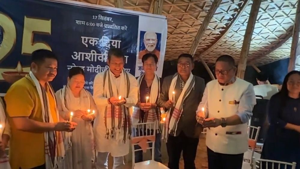 Arunachal BJP marks PM Modi’s 76th birthday with ‘Aashirwad Ka Diya’