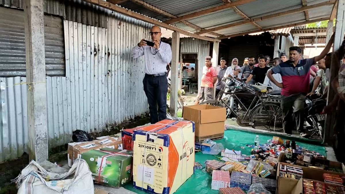 Assam: Drug Inspector conducts raid in Langla weekly market, seizes large quantity of medicines