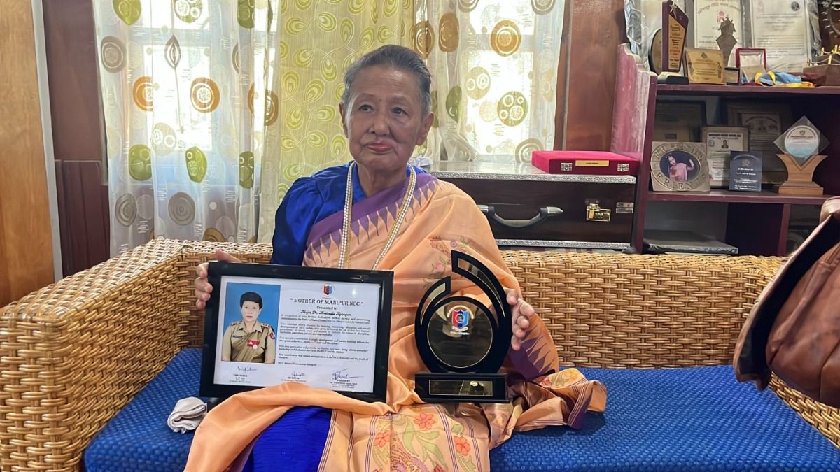 First Raksha Mantri Padak receipent from Manipur, Motibala Ngangom conferred ‘Mother of Manipur NCC’ award