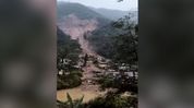 Landslide damages homes, roads in Sikkim’s Rimbi village amid heavy rain Landslide damages homes, roads in Sikkim’s Rimbi village amid heavy rain