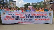 Manipur NRC protest turns tense in Imphal, security forces use tear gas to disperse crowd Manipur NRC protest turns tense in Imphal, security forces use tear gas to disperse crowd