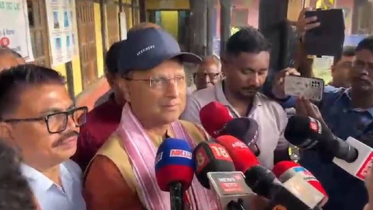 Nagaon Bypoll: BJP candidate Debashish Sharma casts vote, appeals voters to exercise franchise