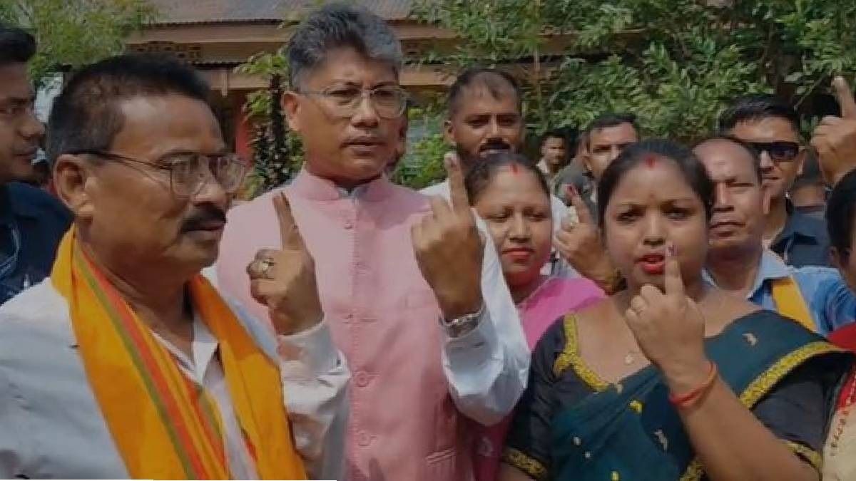 Nagaon bypoll: Assam minister Pijush Hazarika casts vote, confident of Debashish Sharma's victory
