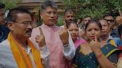 Nagaon bypoll: Assam minister Pijush Hazarika casts vote, confident of Debashish Sharma's victory Nagaon bypoll: Assam minister Pijush Hazarika casts vote, confident of Debashish Sharma's victory