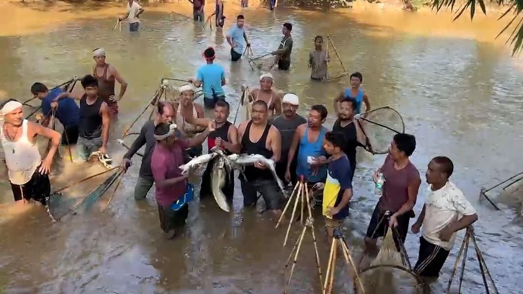 Traditional community fishing brings villagers together in Assam’s Boko