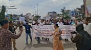 Manipur: Bimol Akoijam's supporters gherao BJP office in Imphal, allege political witch-hunt Manipur: Bimol Akoijam's supporters gherao BJP office in Imphal, allege political witch-hunt