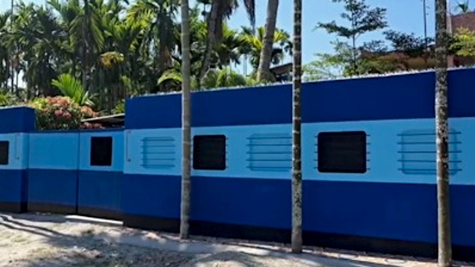 Not train, just a wall! Assam couple’s railway-themed boundary draws crowds in Chirang
