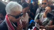 Bimol Akoijam leaves for Delhi following police summons, supporters rally at Imphal Airport Bimol Akoijam leaves for Delhi following police summons, supporters rally at Imphal Airport