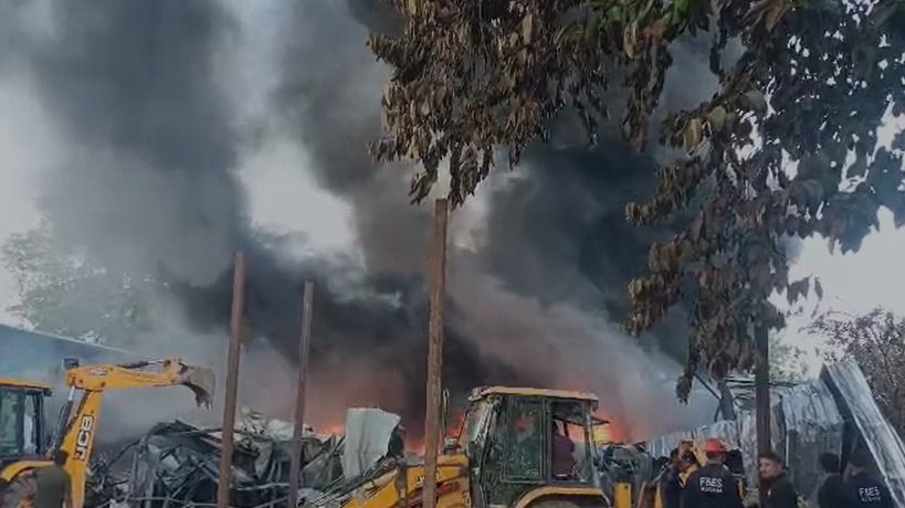 Major fire at mobile oil warehouse in Nagaon’s Islampatty, Rs 10 crore loss feared