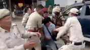 Manipur youth Congress protest against BJP stopped at Kangla Gate, president detained Manipur youth Congress protest against BJP stopped at Kangla Gate, president detained