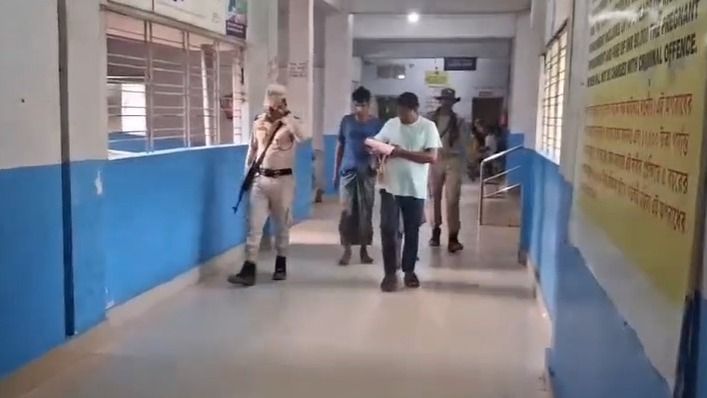 Two Bangladeshis arrested after jumping into Barak river to evade Assam police; two personnel injured