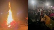 Assam: Crowd vandalises event venue, sets fire to property after failing to watch film in Karbi Anglong Assam: Crowd vandalises event venue, sets fire to property after failing to watch film in Karbi Anglong