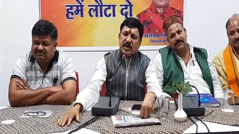 satna news mp political news mp politics Vidhya Pradesh Narayan Tripathi