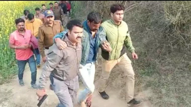 Bhind News Encounter between MP police Chambal miscreants miscreant was shot Miscreants looting 14 lakh Galla trader clash