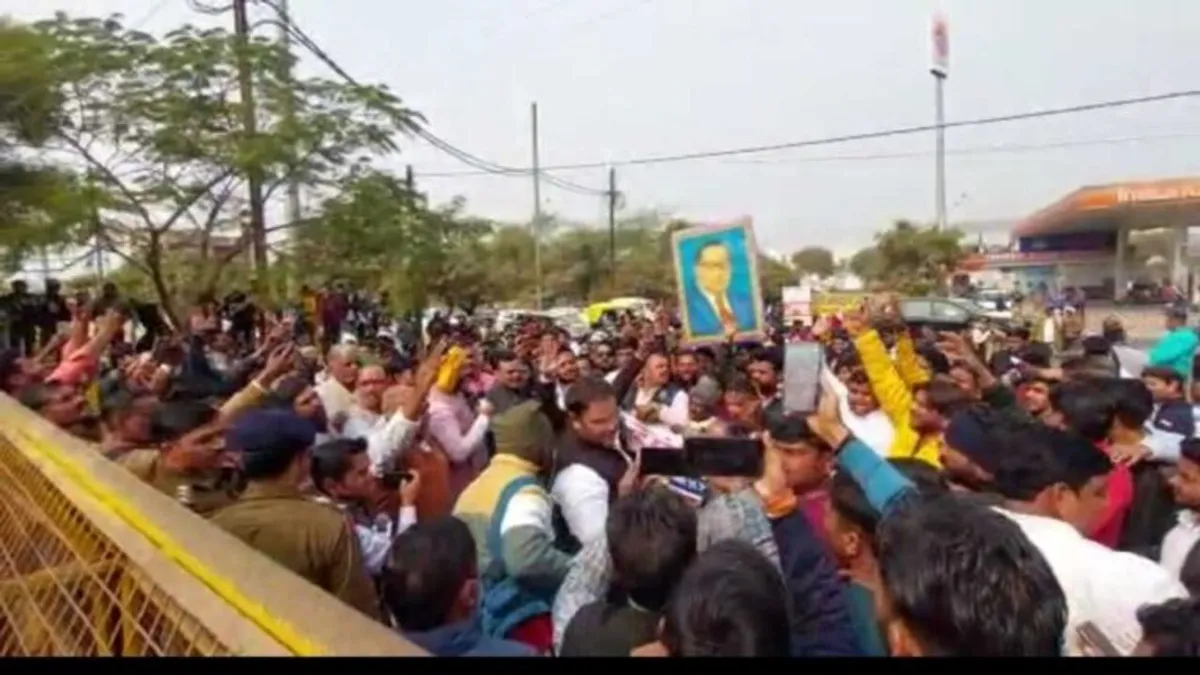 MP में भी उठी जातिगत जनगणना की मांग, ग्वालियर में यदुवंशी समाज ने किया प्रदर्शन mp political news mp news Gwalior News demand for caste census