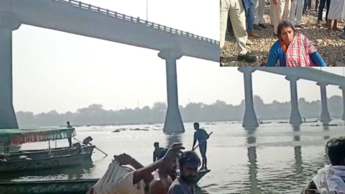 नेमावर में पुल से महिला ने नर्मदा में लगा दी छलांग, बचाव दल ने सुरक्षित बाहर निकाला Woman jumps into Narmada River, bridge in Nemawar, rescued by team, Dewas News