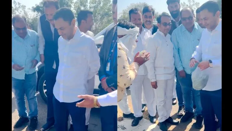 छिंदवाड़ा सांसद नकुलनाथ सड़क किनारे मटर खरीदते आए नजर, किसान से पूछा भाव MP Nakulnath MP News Chindwara News