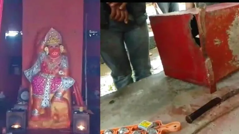 Sheopur News Armed miscreants Hanuman temple Mahant looted 50 thousand