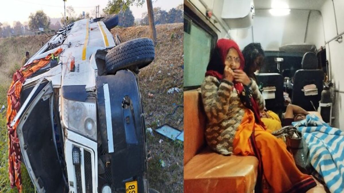 कुबेरेश्वर धाम से लौट रहे श्रद्धालुओं से भरी मिनी बस कार से टकराकर पलटी, मच गई चीख-पुकार accident,accidentnews, betulnews