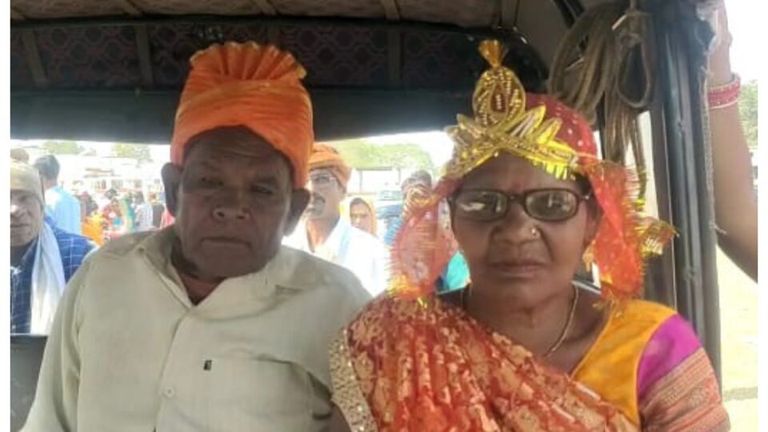 सतना की अनूठी शादी चर्चा में, 75 साल के दूल्हे ने 65 साल की दुल्हन से रचाया ब्याह Satna News, OMG unique Marriage