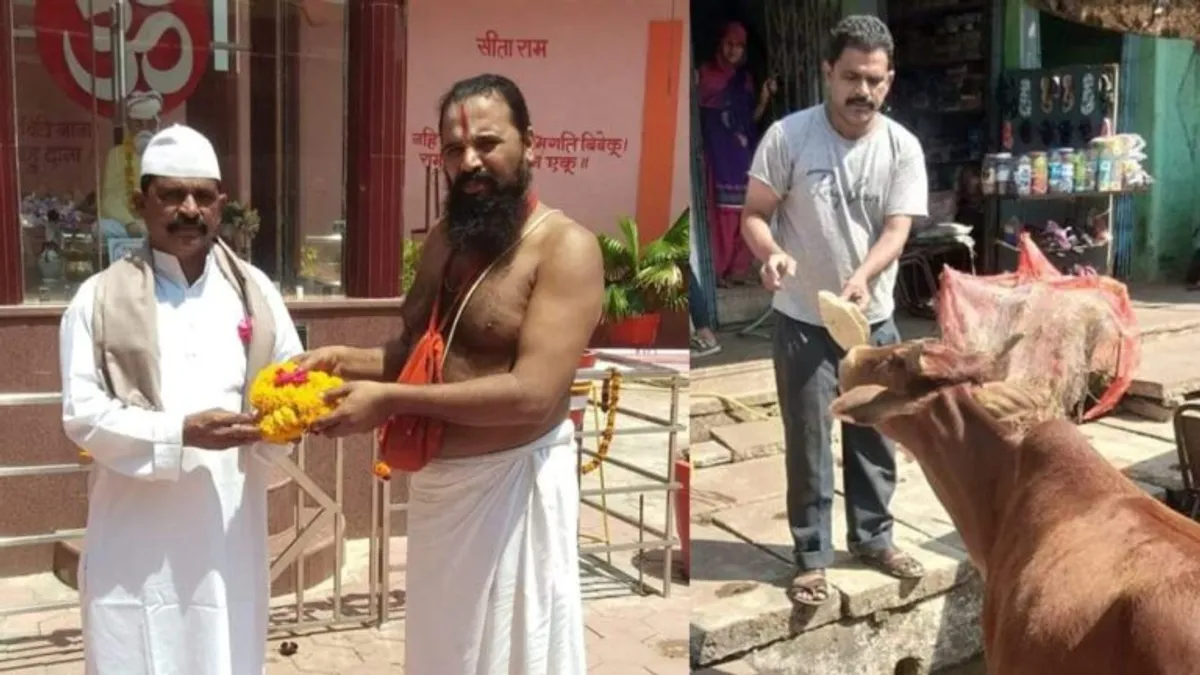 साम्प्रदायिक सौहार्द की मिसाल अमजद खान मंसूरी, गाय को रोटी खिलाने के बाद करते हैं भोजन Amzad Khan Mansuri, Positive Story, Positive News, Guna