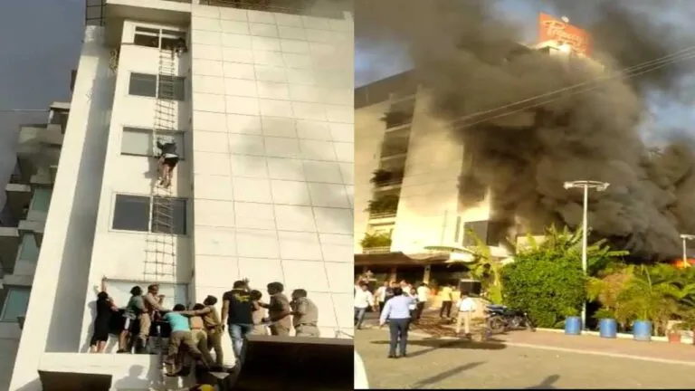 indore fire incident Indore News Hotel Papaya Tree mp news