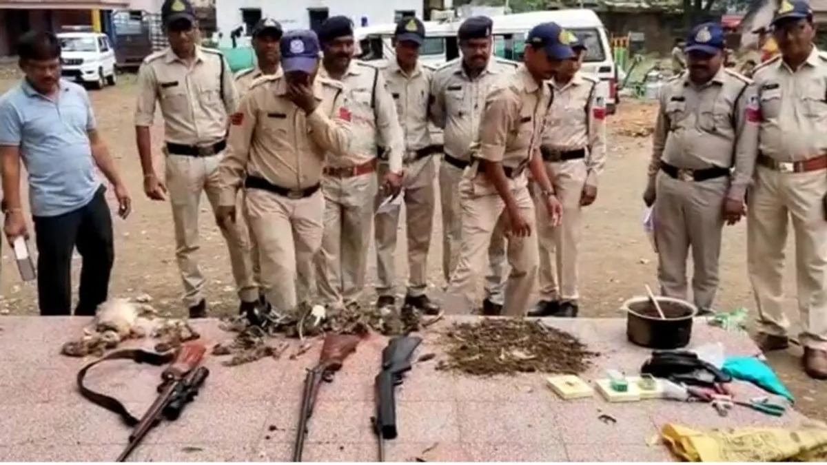 बंदूकों से कर रहे थे वन्यजीवों का शिकार, पुलिस ने की बड़ी कार्रवाई Wildlife, Crime, hunting, Burhanpur, MP News