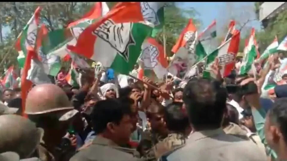 Congress, Protest, Electricity, Gwalior, Madhya Pradesh