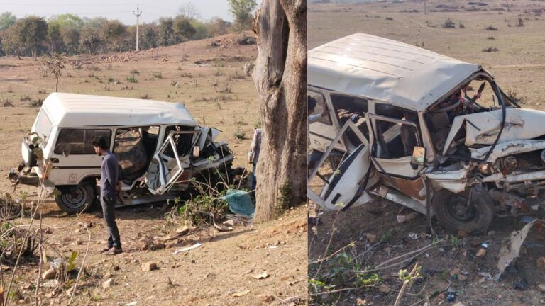 Big accident in Tikamgarh high speed Bolero collided with tree painful death of 5 people 4 serious referred to Jhansi