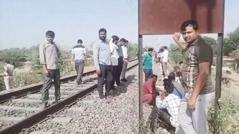 3 people of the same family died tragically after being hit by a train near Khargapur railway station under Khargapur police station area.