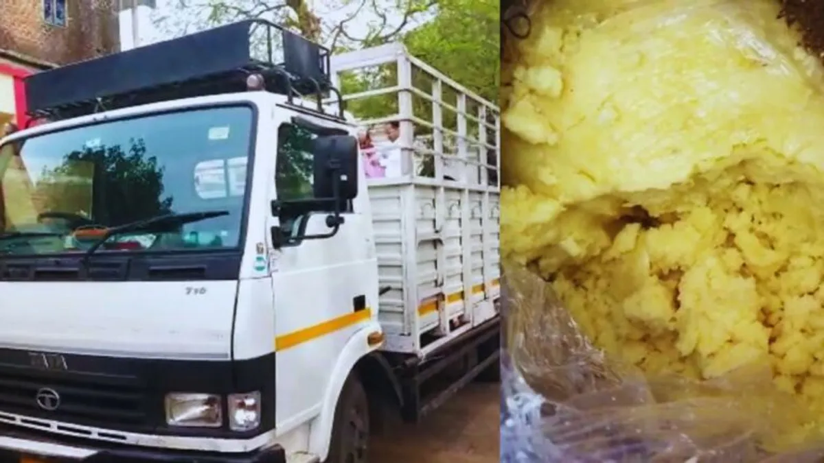 नकली खाद्य पदार्थ पर पुलिस का शिकंजा, जब्त किया 200 किलो मावा और पनीर से भरा ट्रक MP News, Madhya Pradesh, Rajgarh, Fraud, spurious food items