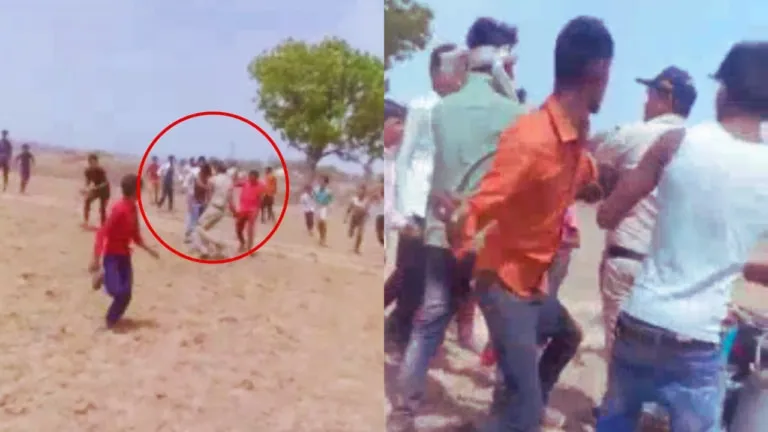 Villagers attacked police who went to arrest illegal sand miners, video viral