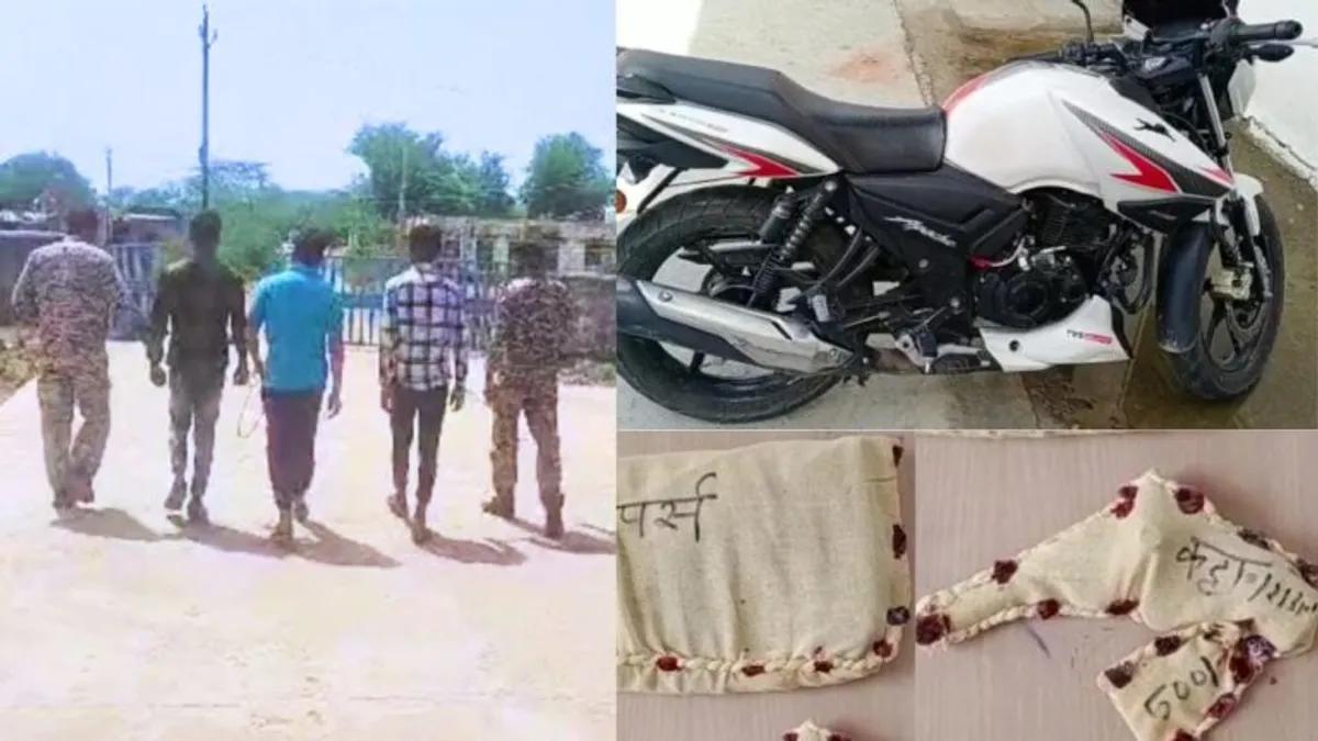 कट्टे की नोक पर लूटे थे जेवर, ऐसे पुलिस के हत्थे चढ़े नकाबपोश बदमाश masked miscreants caught by the Bhind police, Bhind Crime News