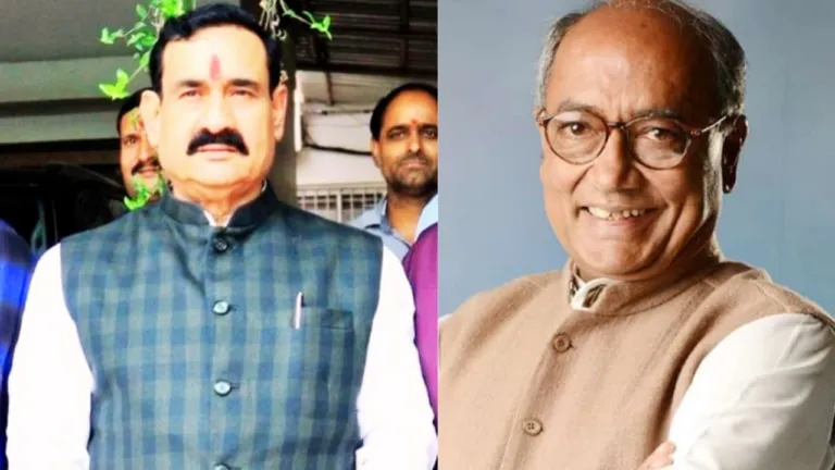 नरोत्तम मिश्रा का कमलनाथ पर तंज, बोले- ‘आपके साथ चलता फिरता हेट स्पीच का एनसाइक्लोपीडिया’ Digvijay singh Narottam Mishra MP Election 2023