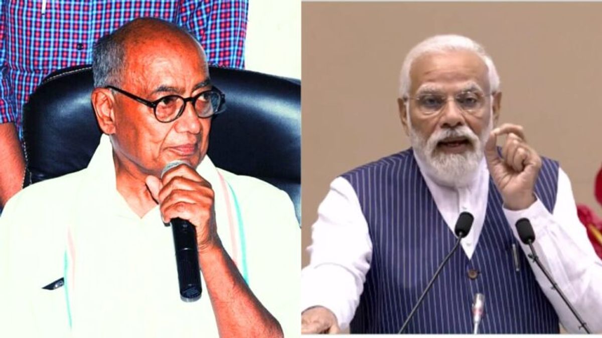 बजरंग दल के हंगामे पर दिग्विजय का PM मोदी से सवाल, बोले- इस कृत्य को धार्मिक कार्य कहें या गुंडागर्दी? Digvijaya singh taunted PM Narendra modi