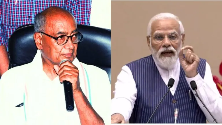 बजरंग दल के हंगामे पर दिग्विजय का PM मोदी से सवाल, बोले- इस कृत्य को धार्मिक कार्य कहें या गुंडागर्दी? Digvijaya singh taunted PM Narendra modi